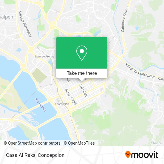 Casa Al Raks map