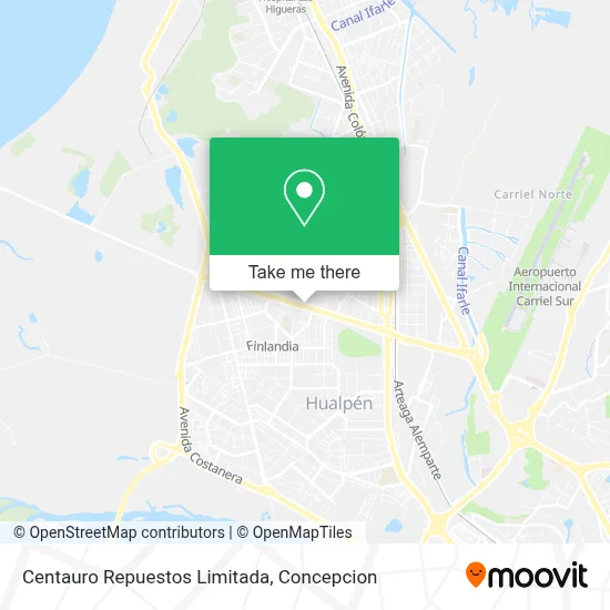 Centauro  Repuestos Limitada map