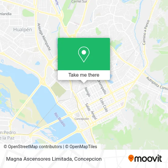 Magna Ascensores Limitada map