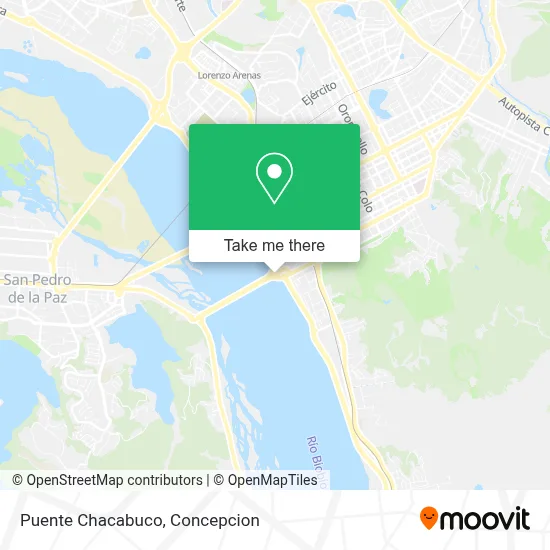 Puente Chacabuco map