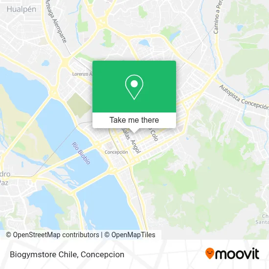 Biogymstore Chile map