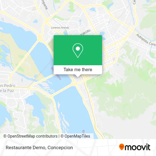 Restaurante Demo map
