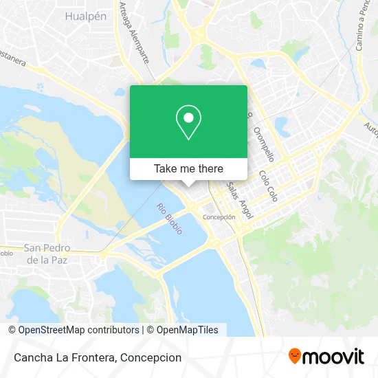 Cancha La Frontera map