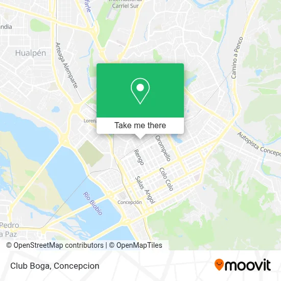 Club Boga map