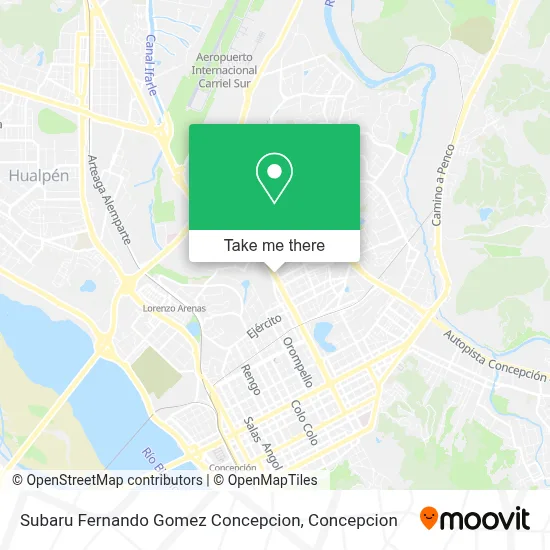 Subaru Fernando Gomez Concepcion map