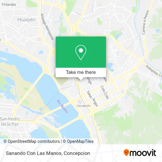 Sanando Con Las Manos map