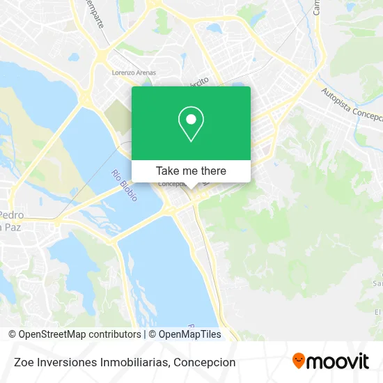 Zoe Inversiones Inmobiliarias map