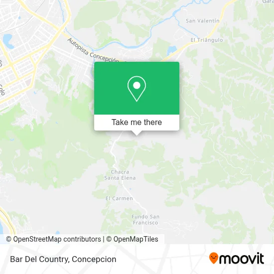Bar Del Country map