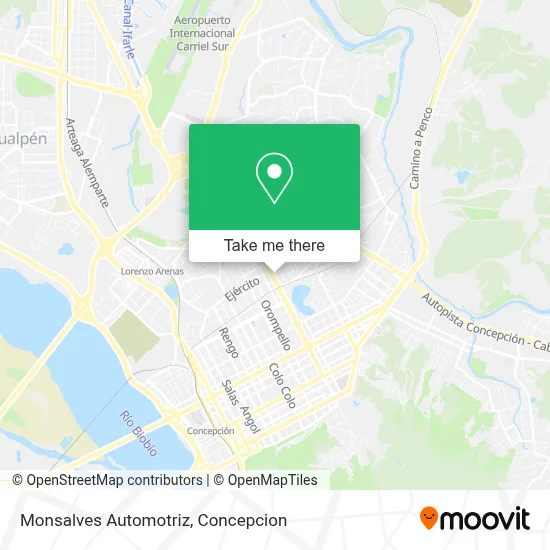 Monsalves Automotriz map