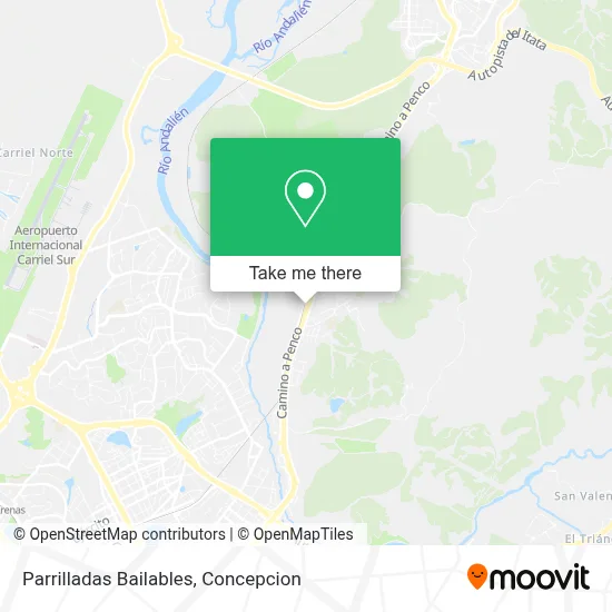 Parrilladas Bailables map