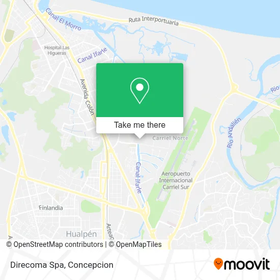 Direcoma Spa map