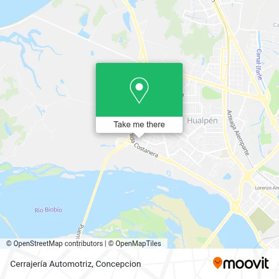 Cerrajería Automotriz map