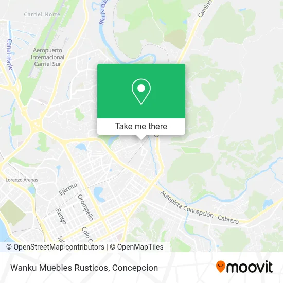 Wanku Muebles Rusticos map