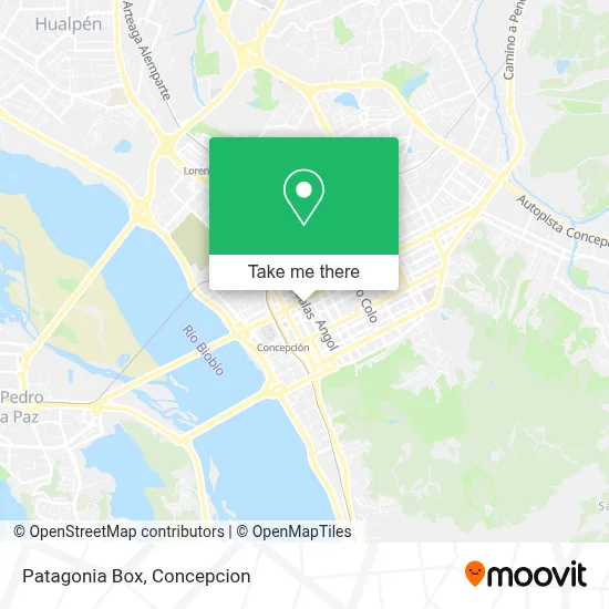 Patagonia Box map