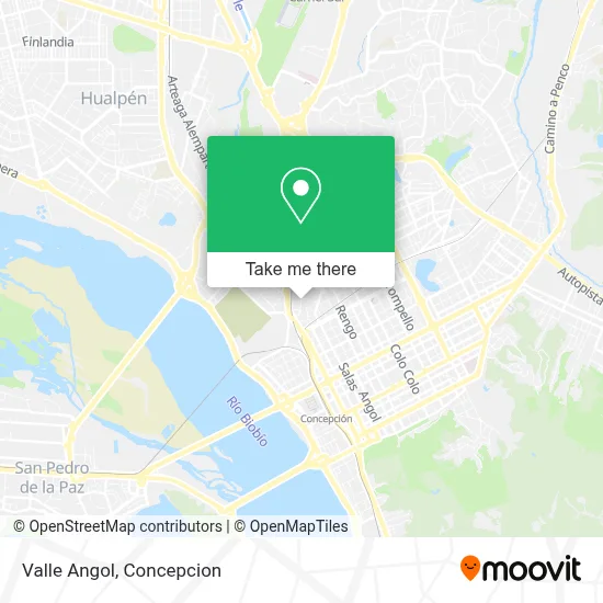 Valle Angol map