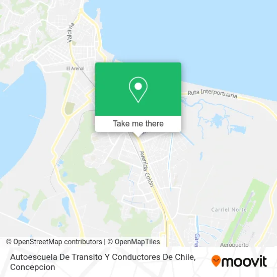 Autoescuela De Transito Y Conductores De Chile map