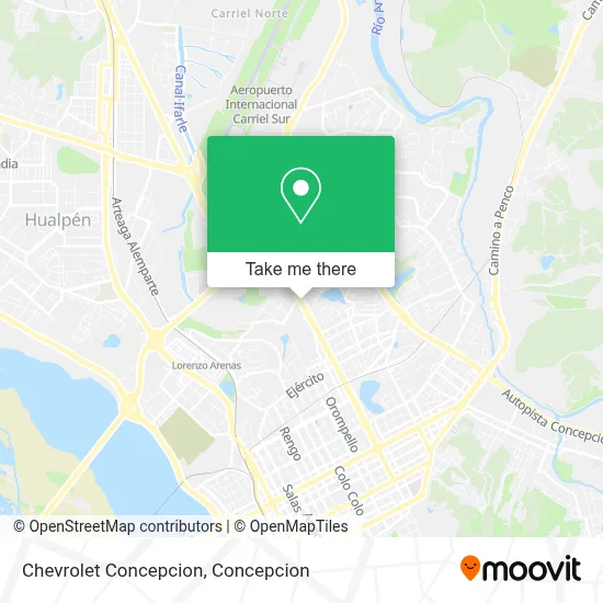 Chevrolet Concepcion map