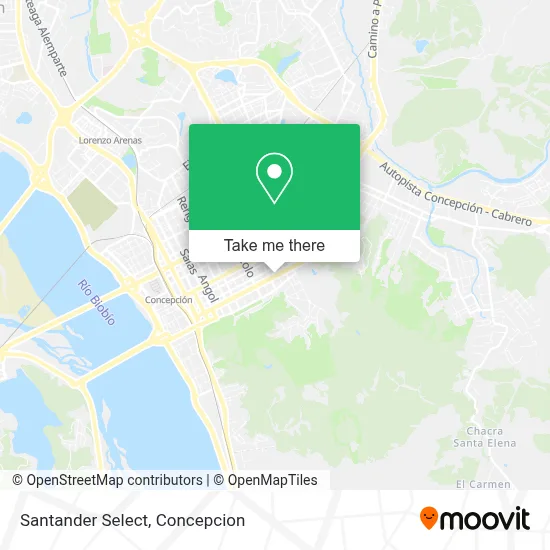 Santander Select map