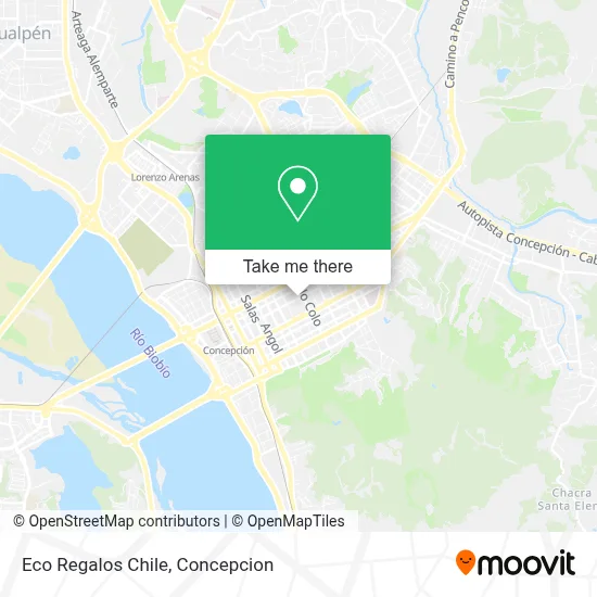 Eco Regalos Chile map