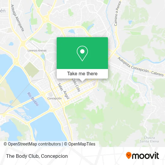 The Body Club map