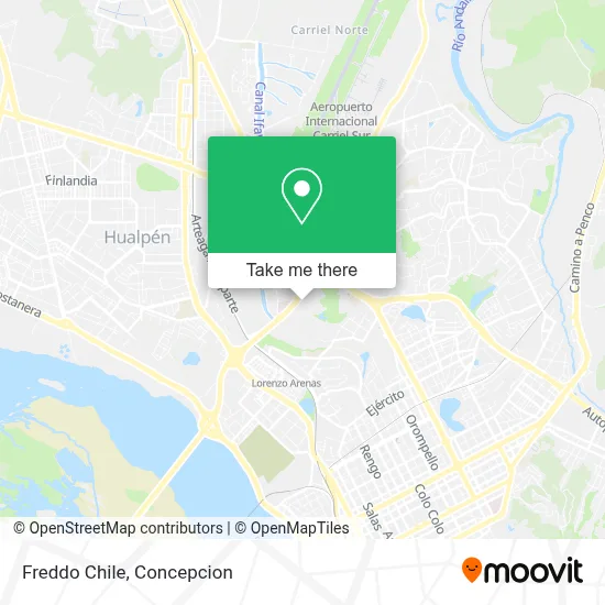 Freddo Chile map
