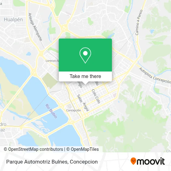 Parque Automotriz Bulnes map