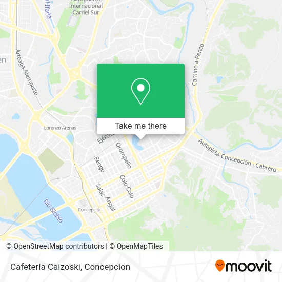 Cafetería Calzoski map