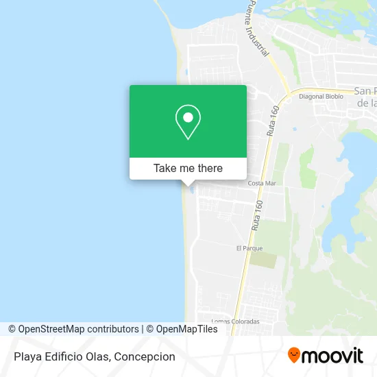 Playa Edificio Olas map