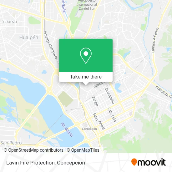 Lavin Fire Protection map