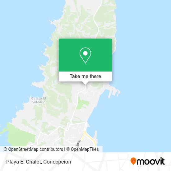 Playa El Chalet map