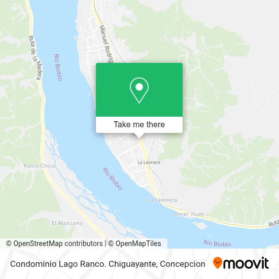 Condominio Lago Ranco. Chiguayante map