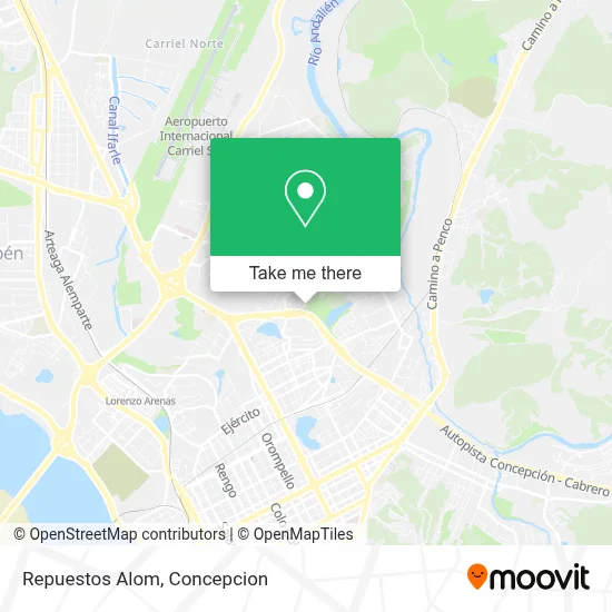 Repuestos Alom map