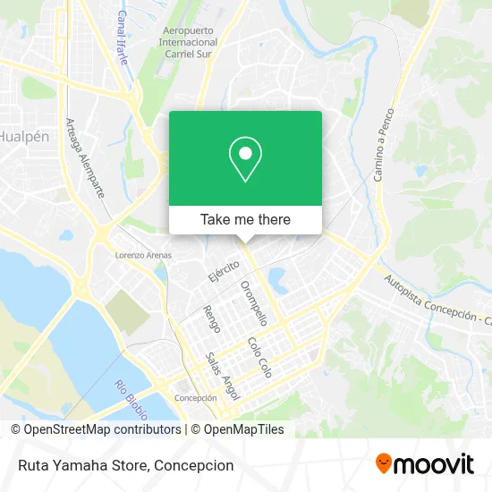 Ruta Yamaha Store map