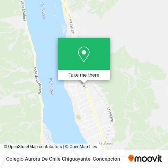 Colegio Aurora De Chile Chiguayante map
