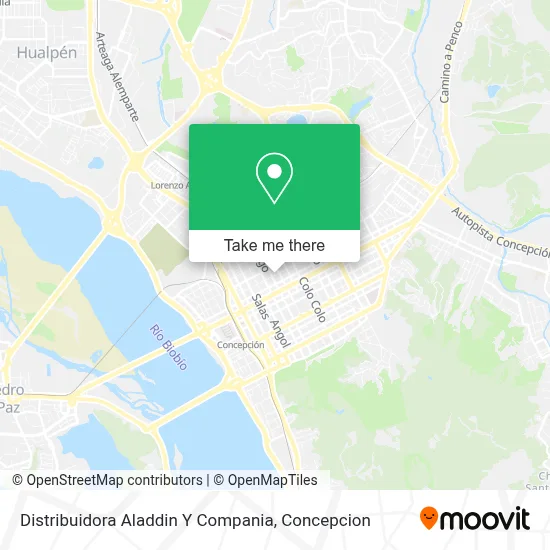 Distribuidora Aladdin Y Compania map