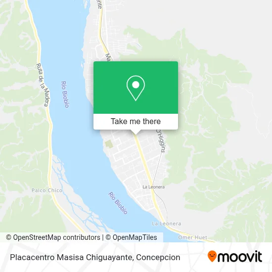 Placacentro Masisa Chiguayante map
