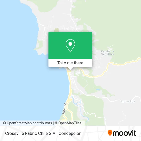 Crossville Fabric Chile S.A. map