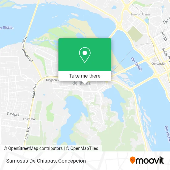 Samosas De Chiapas map