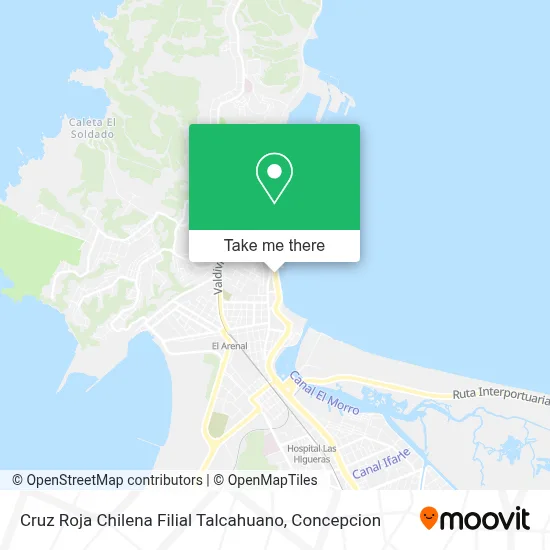 Cruz Roja Chilena Filial Talcahuano map