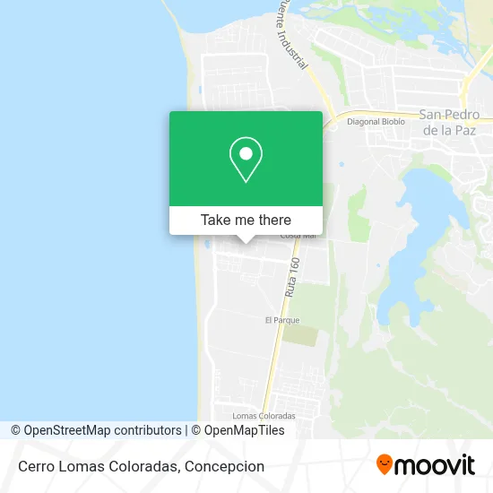 Cerro Lomas Coloradas map