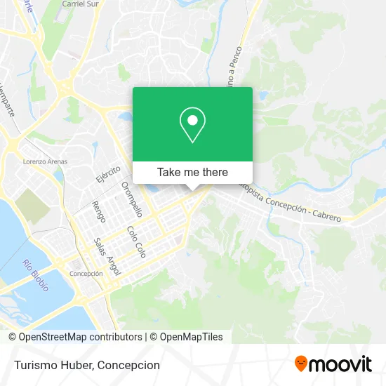 Turismo Huber map