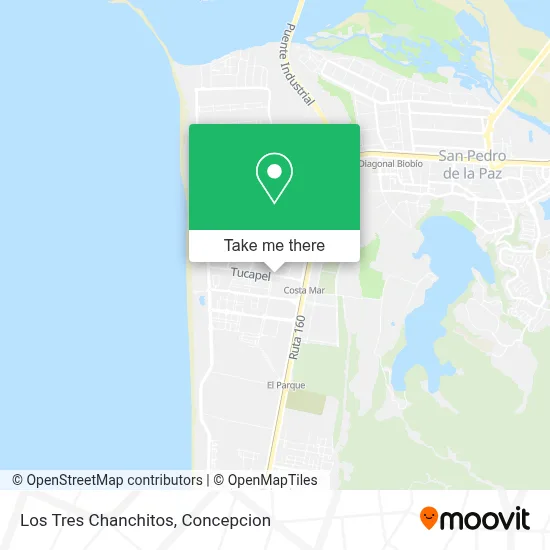 Los Tres Chanchitos map