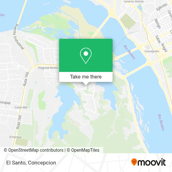 El Santo map