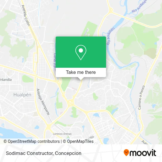 Sodimac Constructor map