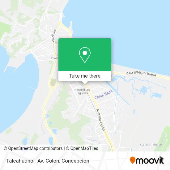 Talcahuano - Av. Colon map