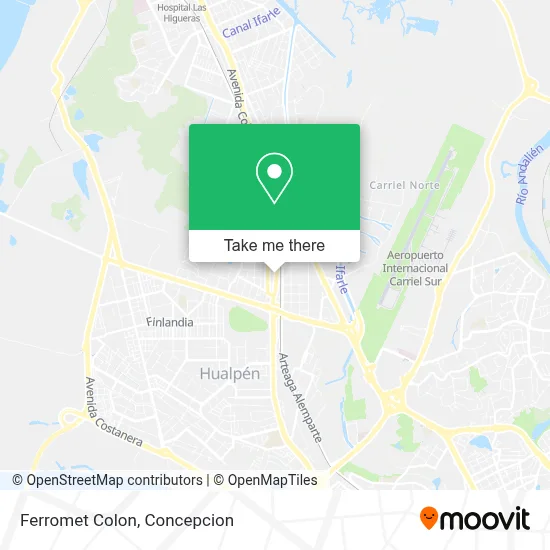 Ferromet Colon map