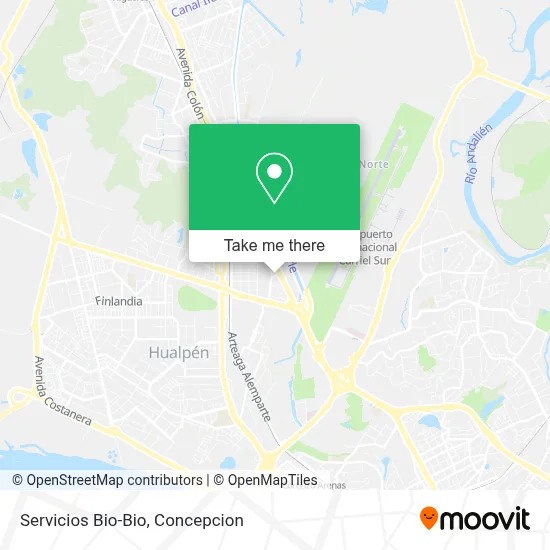 Servicios Bio-Bio map