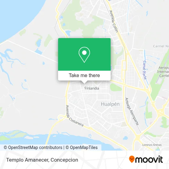 Templo Amanecer map