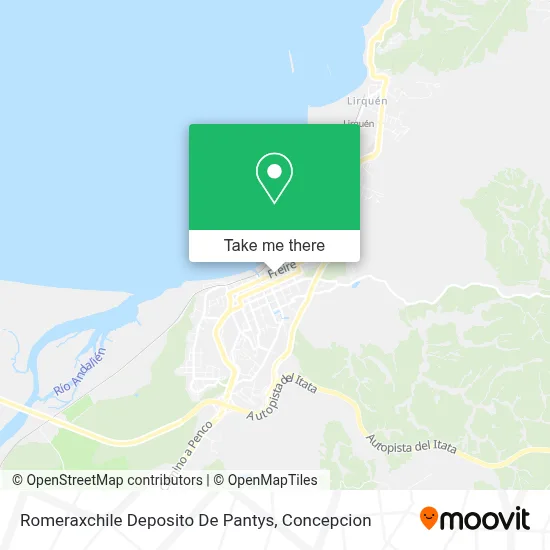 Romeraxchile Deposito De Pantys map