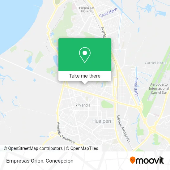 Empresas Orion map